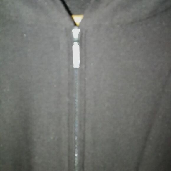 Eileen FISCHER Dark Chocolate LagenlookZipper Front Long Cardigan / Blazer Small - Picture 3 of 13